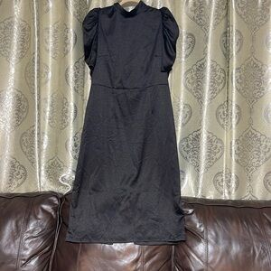 H&m puff black dress